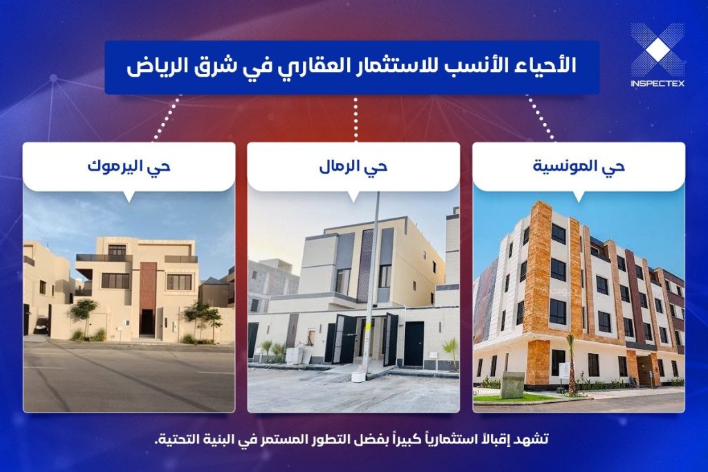 احياء شرق الرياض | الأحياء الأنسب للاستثمار العقاري في شرق الرياض 